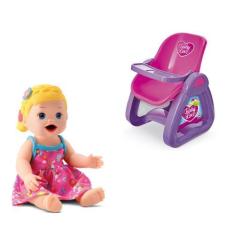 Imagem de Boneca My Collection Primeira Papinha Loira + Cadeirão Love - Divertoy