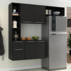 Imagem de Armário De Cozinha Compacta Mp2003 Sofia Multimóveis Preta