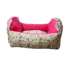 Imagem de Cama Berço Com Travesseiro Para Cães E Gatos - Rosa - Nica Pet
