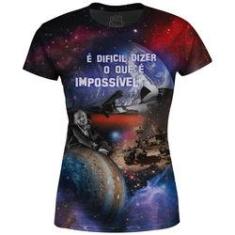 Imagem de Camiseta Baby Look Feminina Conquistas Espaciais