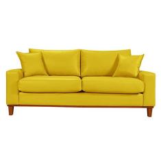 Imagem de Sofa Living Istambul 3 Lugares Revestimento Courino Sintetico
