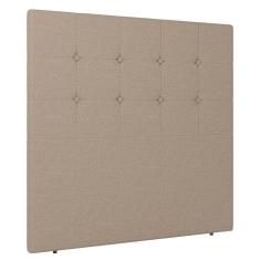 Imagem de Cabeceira Cama Box Solteiro Luana 90cm Linho Bege