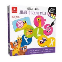 Imagem de Quebra Cabeça Escreva E Apague - Brincadeira De Criança