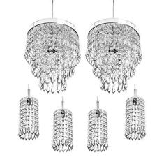 Imagem de Kit 4 Pendentes Clearcrillic + 2 Pendentes Manucrillic