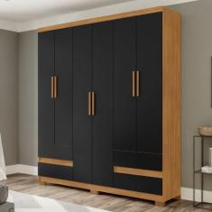 Imagem de Guarda Roupa San Diego 6 Portas E 4 Gavetas - Marafon Móveis