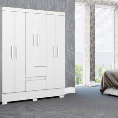 Imagem de Guarda-roupa de 06 Portas e 02 Gavetas Branco