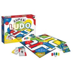 Imagem de Super Ludo Jogo Tabuleiro Mesa Brinquedo 27 Cartas - Pais E Filhos