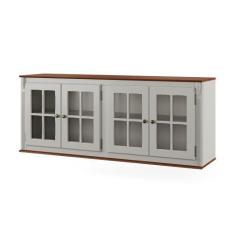 Imagem de Armário de Cozinha Aéreo Hannover de Madeira 160 cm com 4 Portas de Vi