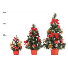 Imagem de Mini Mesa Árvore de Natal Casa de Natal Pequena Mesa Decoração Ornamento de Festa Família