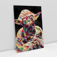Imagem de Quadro Star Wars Mestre Yoda Estilizado Colorido - Bimper