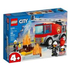 Imagem de Caminhão dos Bombeiros com Escada 88 Peças 60280 Lego