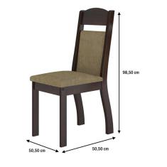 Imagem de Cadeiras Kit 2 Cadeiras Selena 14111 Ameixa/Neve - Viero Móveis