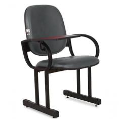 Imagem de 01 Cadeira Para Auditório Com Prancheta Linha Dallas Auditório Marrom