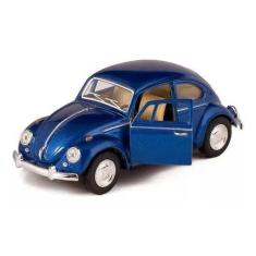 Imagem de Miniatura Coleção Fusca Azul 1967  Clássico Escala 1/32 - Kinsmart