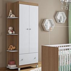 Imagem de Guarda Roupa Quarto Infantil Gutti Com 2 Portas E 1 Gaveta - Moveis Es