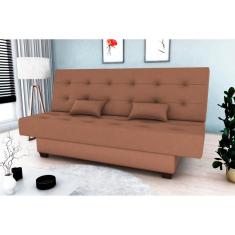 Imagem de Sofá Cama Laila Veludo Ferrugem E435 - Matrix