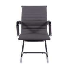 Imagem de Cadeira De Escritório Eames Caramelo - Fixa Cromado