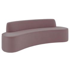 Imagem de Sofá 3 Lugares Para Sala De Estar Living 180cm Koane D06 Veludo Rosa - Mpozenato