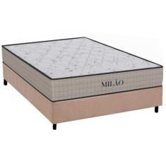 Imagem de Cama Box Casal: Colchão Espuma D33 Orthoflex  Milão + Base Crc Suede C