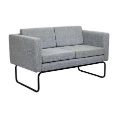 Imagem de sofá 2 lugares dallas linho cinza