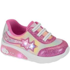 Imagem de Tênis Molekinha Infantil com LED - Calce Fácil e Design Casual, Multi 