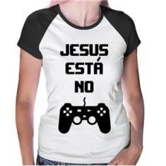 Imagem de Baby Look Raglan Jesus Está No Controle - Foca Na Moda