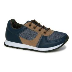 Imagem de Tênis Infantil Masculino Diversão Boy Denim Nº27 Cor Azul - Sugar Shoes
