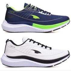 Imagem de Kit 2 Par Tênis Esportivo Masculino Cadarço Academia Fitness - Origina