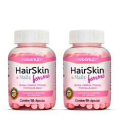 Imagem de Kit 2 Hairskin Femme Biotina E Minerais 90 Caps Maxinutri