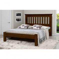 Imagem de Cama Queen Size Texas de Madeira Maciça Tauari Castanho