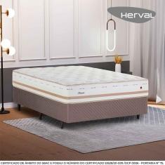 Imagem de Cama Box De Mola Casal Herval Irland, Molas Maxspring, 72X138x188 Cm