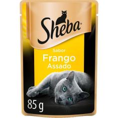 Imagem de Ração Úmida Sheba Sachê Cortes Selecionados Sabor Frango Assado para Gatos Adultos - 85 g