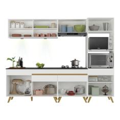 Imagem de Cozinha Completa Veneza Up Fg2037 Com Leds Armário E Balcão Branca