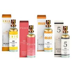 Imagem de Kit 4 Perfume Feminino Amakha Paris Chic Fiore Miss N 5