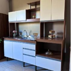 Imagem de Cozinha Alice Compacta 8 Portas 2 Gavetas Nicho para Forno e Micro Manchester/Branco