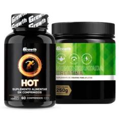 Imagem de Hot Termogênico 60 Caps + Creatina 250g Monohidratada Growth