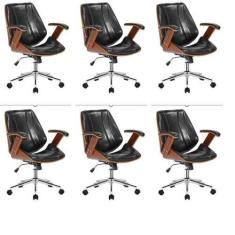 Imagem de Kit 6 Cadeiras Escritório Diretor Giratória Kopenhagen - Fratini Móvei