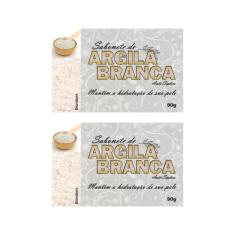 Imagem de Kit 2 Bionature - Sabonete de Argila Branca 90g - Bio Nature