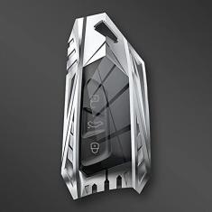 Imagem de Porta-chaves do carro Capa de liga de zinco inteligente, apto para Volkswagen Golf 8 Mk8 2020 Skoda, Porta-chaves do carro ABS Smart porta-chaves do carro