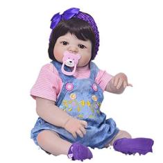 Boneca Bebe Reborn Menina Turbante Silicone Barata Realista no Shoptime