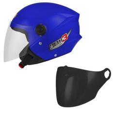 Imagem de Capacete Moto Aberto New Liberty 3 Pro Tork + Viseira Fumê, AZUL + VIS