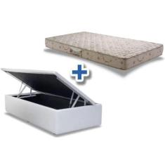 Imagem de Conjunto: box com bau branco  + colchão cannes densidade 33 herval sol