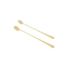 Imagem de CJ 2 COLHERES AÇO INOX BAILARINA OXFORD DOURADO 30cm