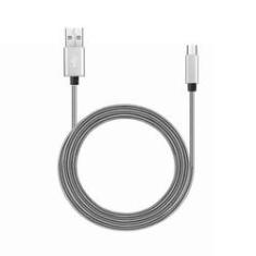 Imagem de Cabo Micro USB Metal Blindado WI390 Multilaser - Prata/Preto