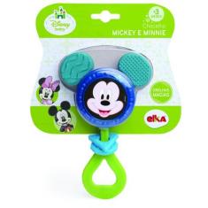 Imagem de Chocalho Mickey Mouse Menino Disney Baby Azul Infantil Bebê - Elka