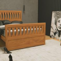Imagem de Cama de Casal 148 Cm Turin Mogno Mel