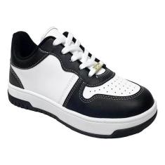 Imagem de Tênis Feminino Vizzano Casual Branco com Preto-Feminino