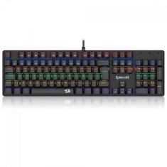 Imagem de Teclado Mecânico Gamer Redragon Valheim Rainbow, Switch Brown, USB, ABNT2, Full-Size, Black