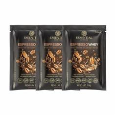 Imagem de Kit 3X: Espresso Whey Sachê Essential Nutrition 30g