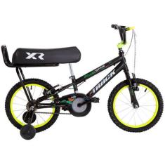 Imagem de Bicicleta Infantil Aro 16" TK3 Track Flip Fire Preta e Amarela com Ban